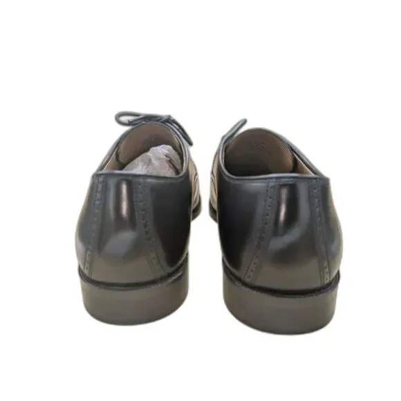 Johnston & Murphy Bradford 15-1771 Cap Toe Black Oxford Men's Dress SZ 10